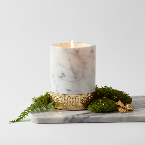 Artisan Marble Candle Holder