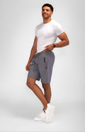 Men's Athletic Sportswear Set - T-Shirt & Shorts